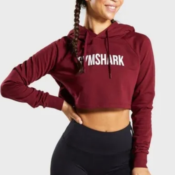 GYMSHARK Training Cropped Hoodie SZ S - Picture 1 of 7